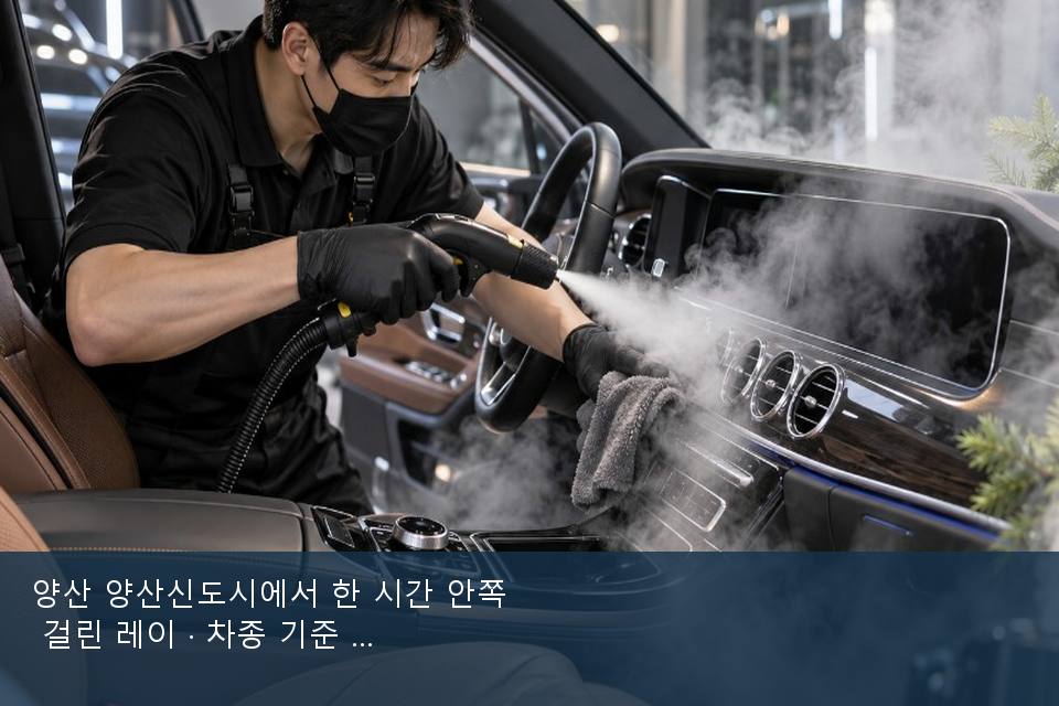 양산 양산신도시에서 한 시간 안쪽 걸린 레이 · 차종 기준 금액